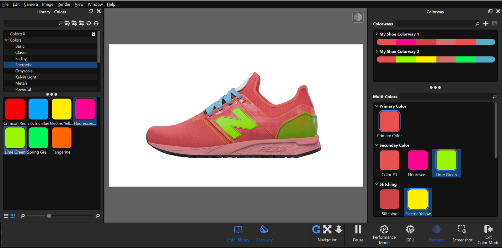 KeyShot Color Mode EN