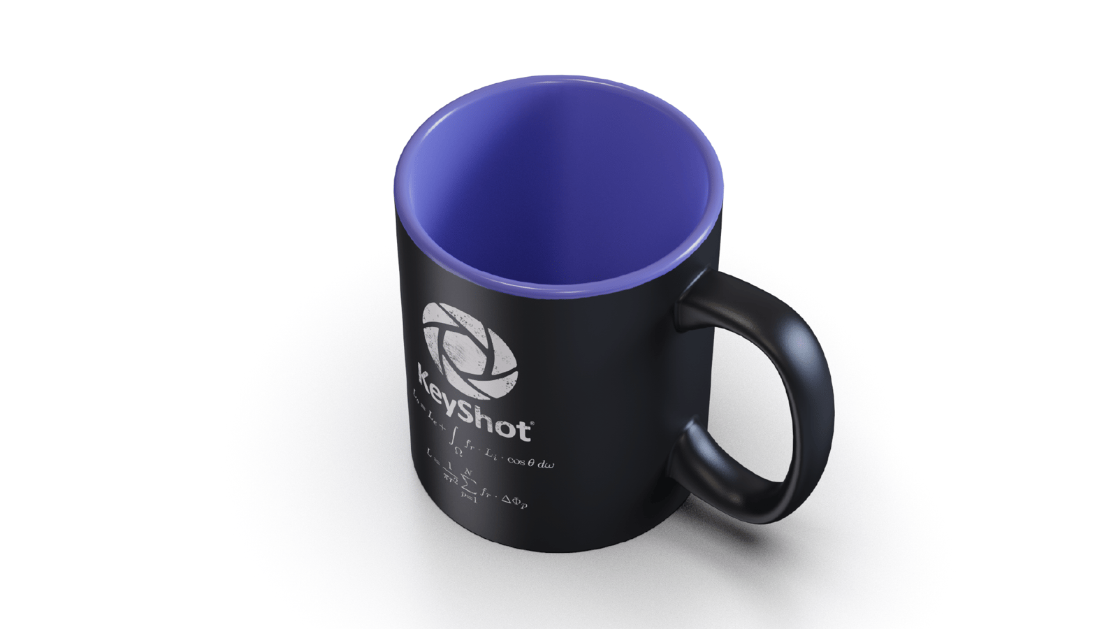 KeyShot Mug 3D Painted BEFORE Inside Mug