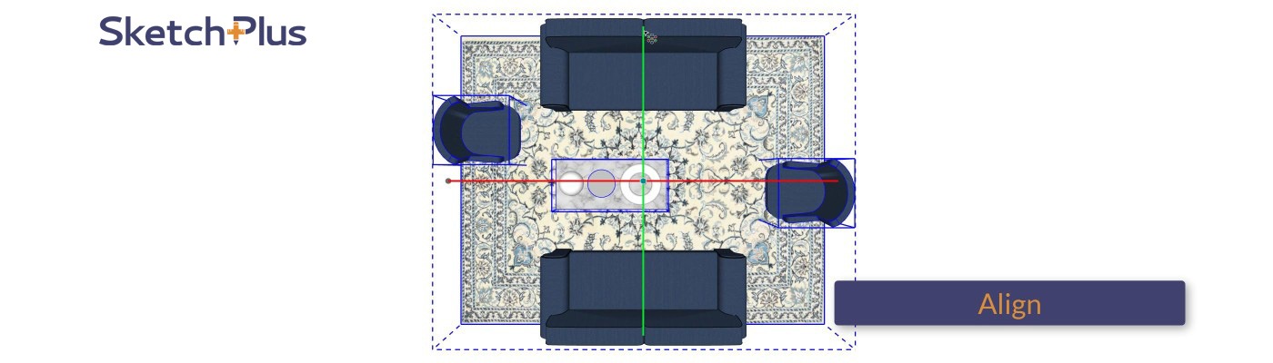 SketchPlus Align tool in SketchUp