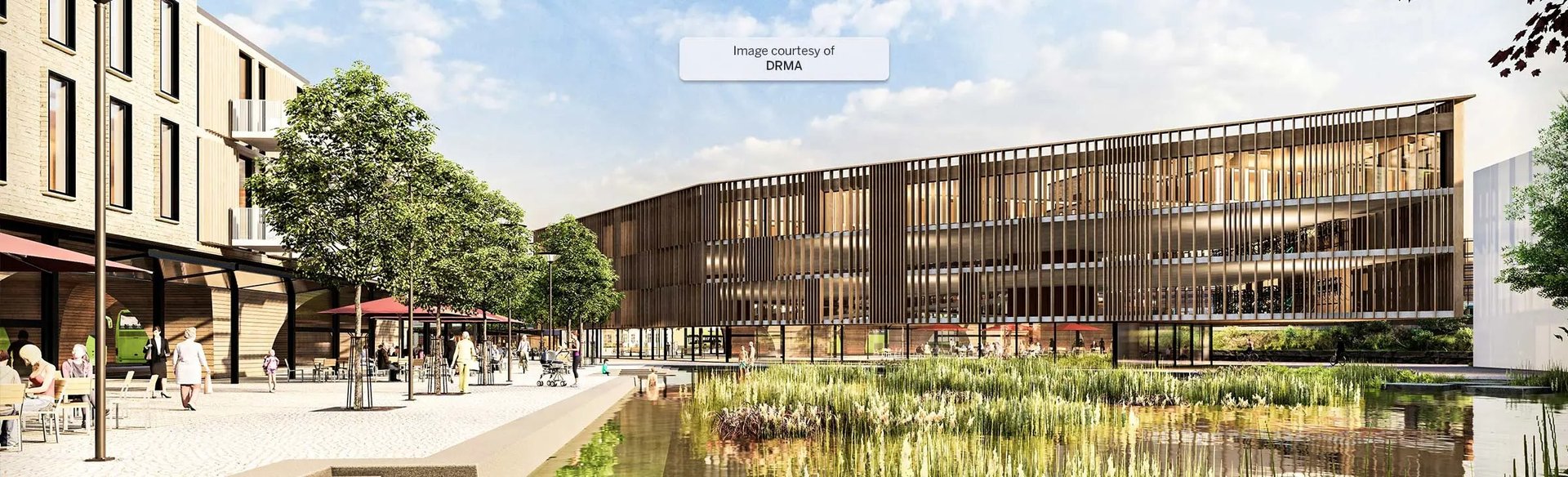 SketchUp model of a university campus design
