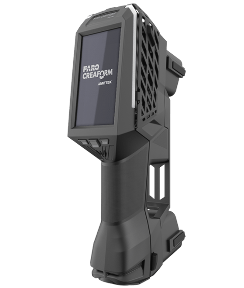 HandySCAN 3D EVO scanner rear view with touchscreen