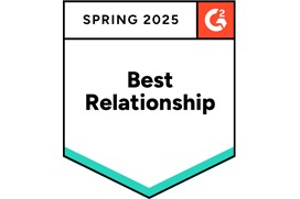 G2 Best Relationship 2025 award badge