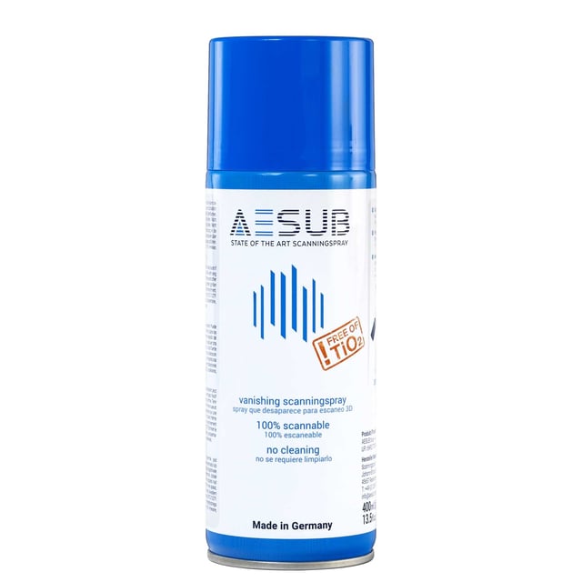 Can of AESUB Blue self-vanishing 3D scanning spray