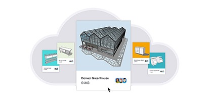 SketchUp project shared through Trimble Connect