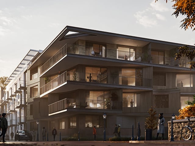 Building exterior rendered in Enscape