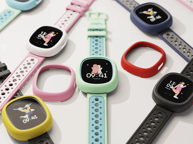 Colourful smartwatch collection rendered in KeyShot
