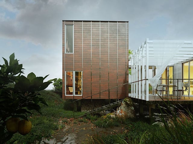 Timber house render