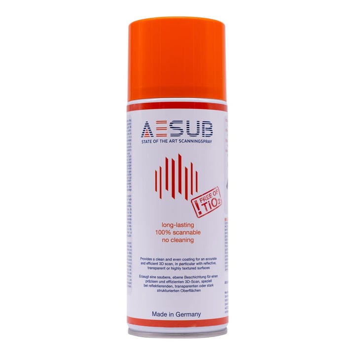 Can of AESUB Orange long-lasting self-vanishing 3D scanning spray
