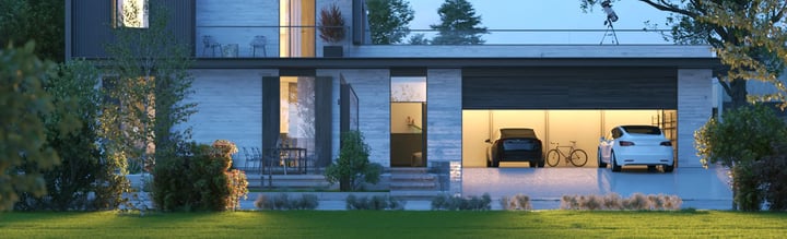 Architectural exterior render from SketchUp Studio