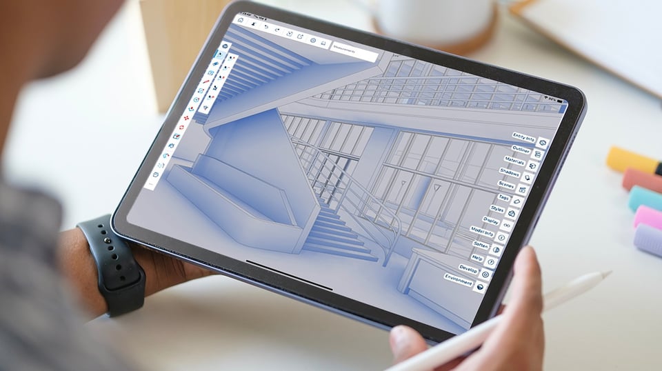 Presenting a SketchUp model on a tablet