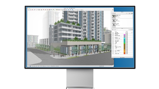 The SketchUp Pro desktop modelling toolset