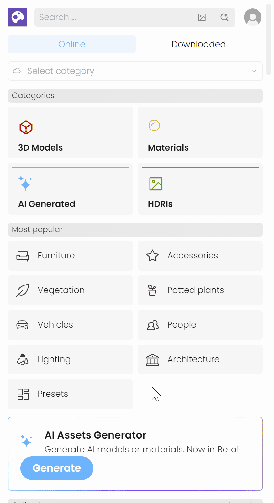 Envision _Cosmos_AI_Assets_Generator_Access - Materials.gif
