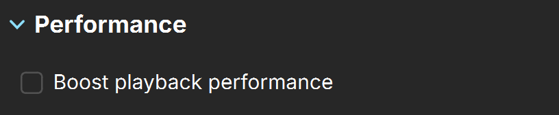 Performance