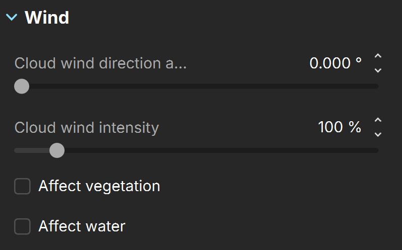 Wind Settings