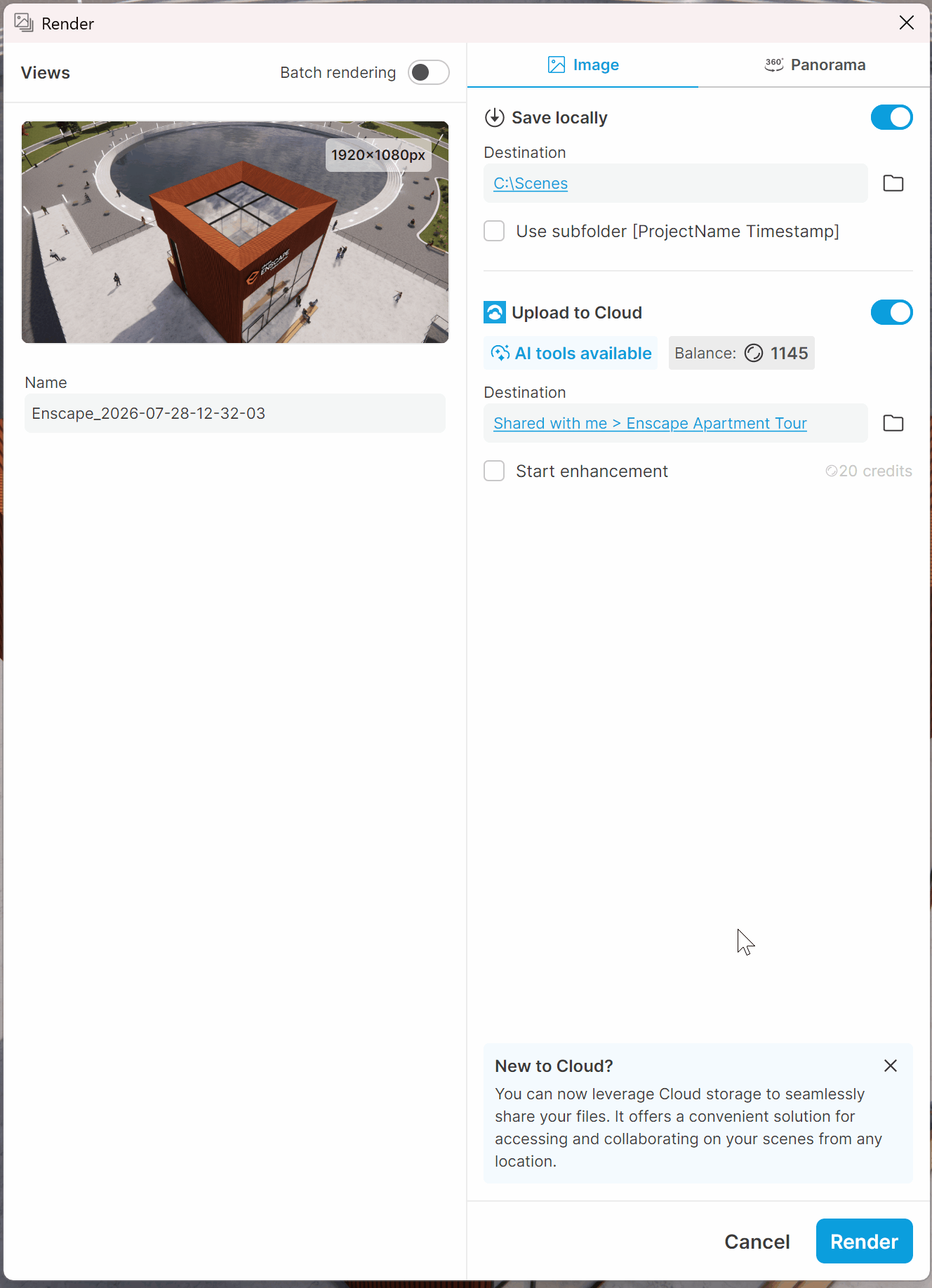 Enscape_4.19_RenderWindow_Batch.gif