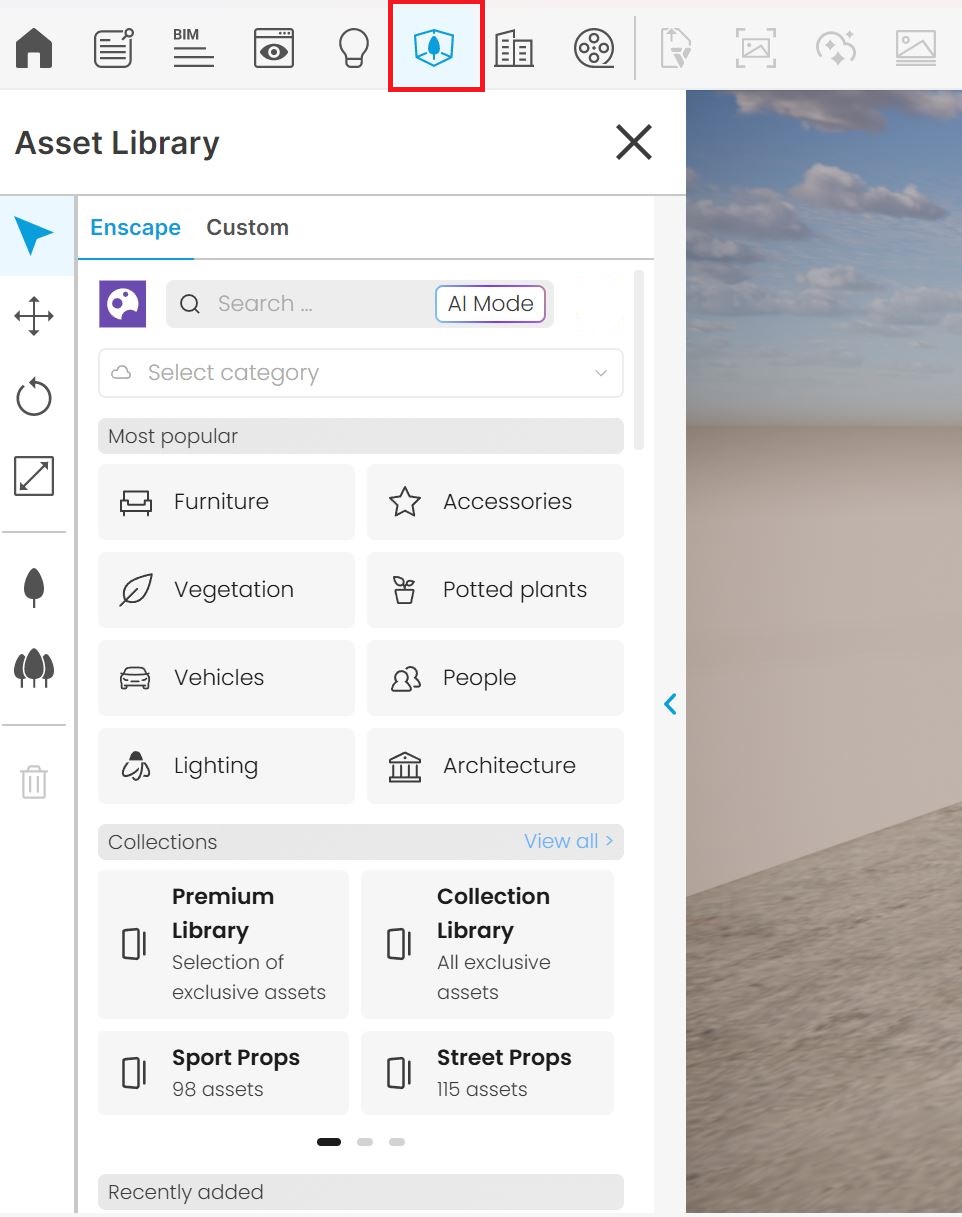 Enscape_AssetLibrary_exampleOpened_EnscapeUI.jpg