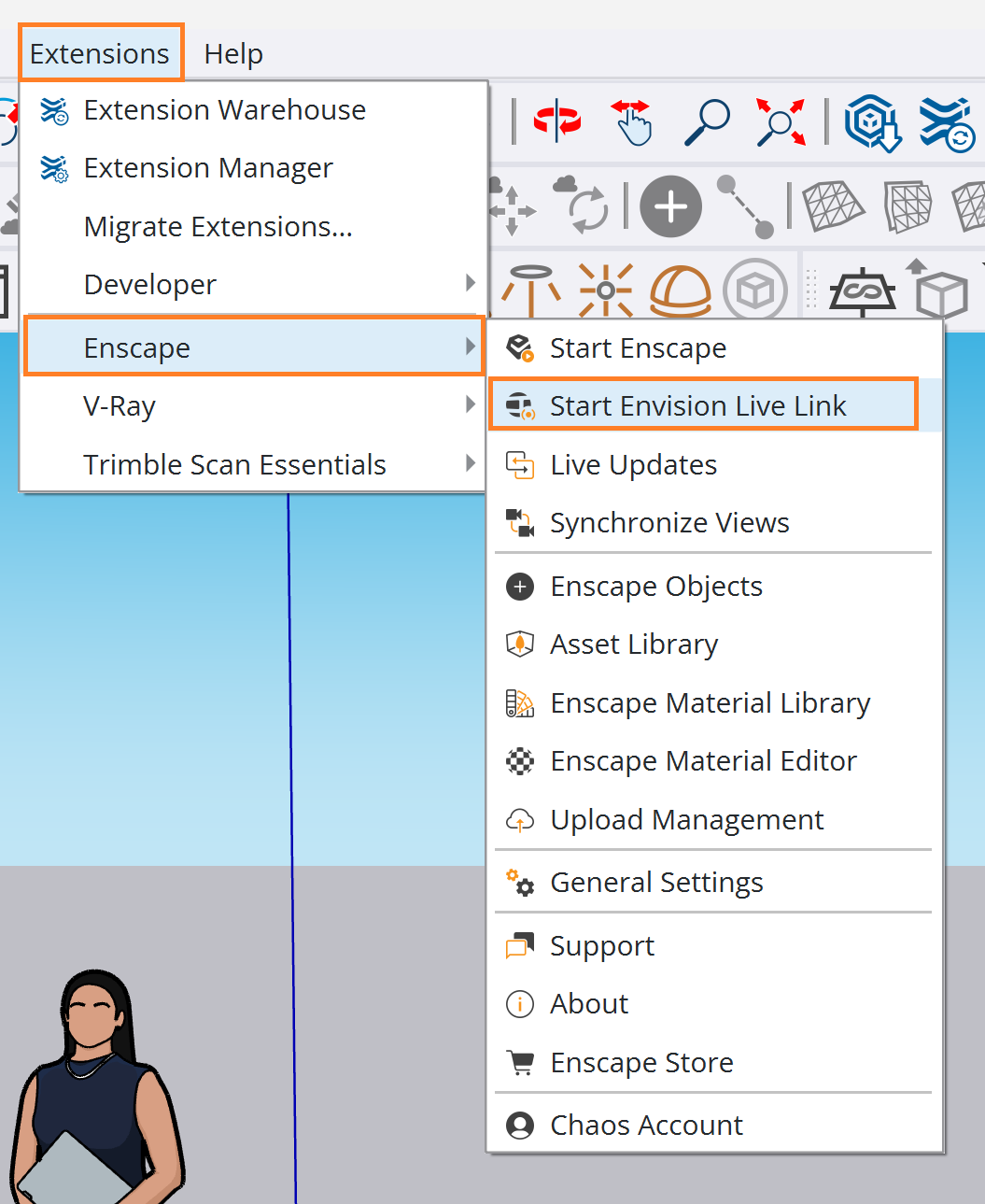 Envision_LiveLink_EnscapeSketchUp_Menu.png