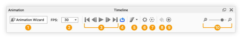 Animation toolbar ui