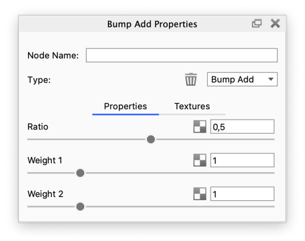 Bump add panel