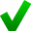 Color checkmark green