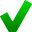 Color checkmark green