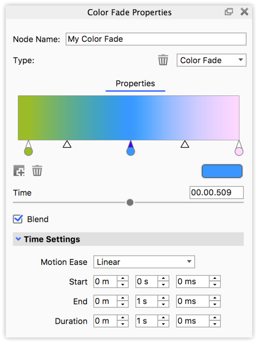 Color fade node