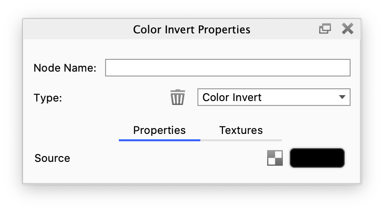 Color invert panel