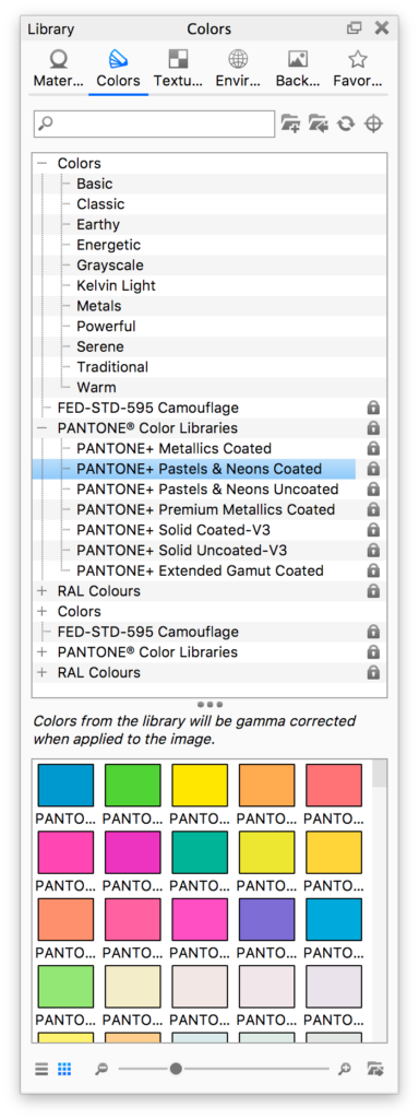 Color library
