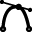 Curve smooth icon