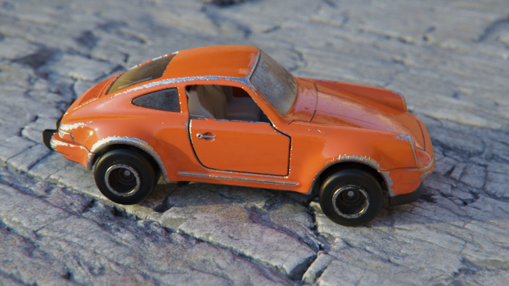 In this example you see the properties of the displaced ground material in the displacement.bip demo scene which is bundled with KeyShot 10.