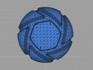 Geometry view shaded wireframe