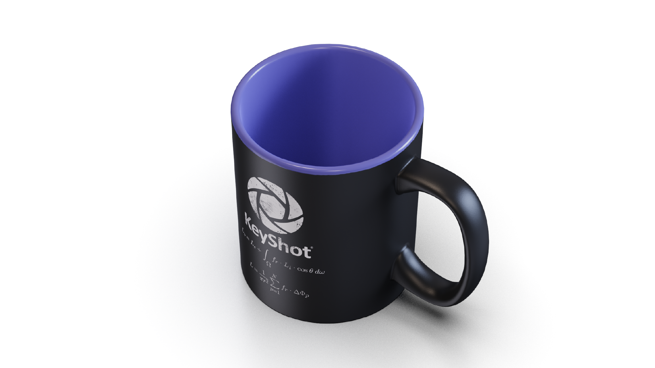 KeyShot Mug 3D Painted BEFORE Inside Mug