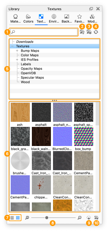 Library textures