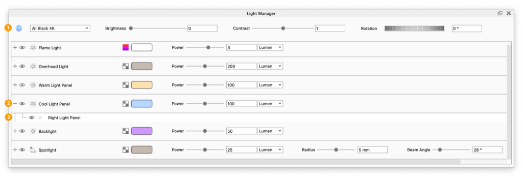 Lightmanager ui