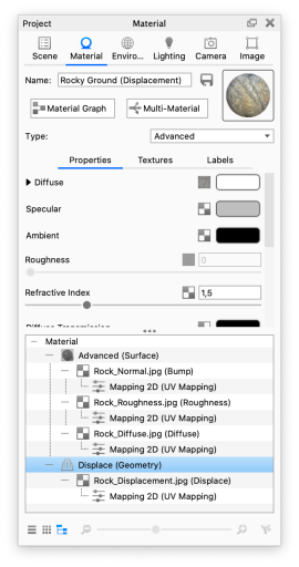 Material view
