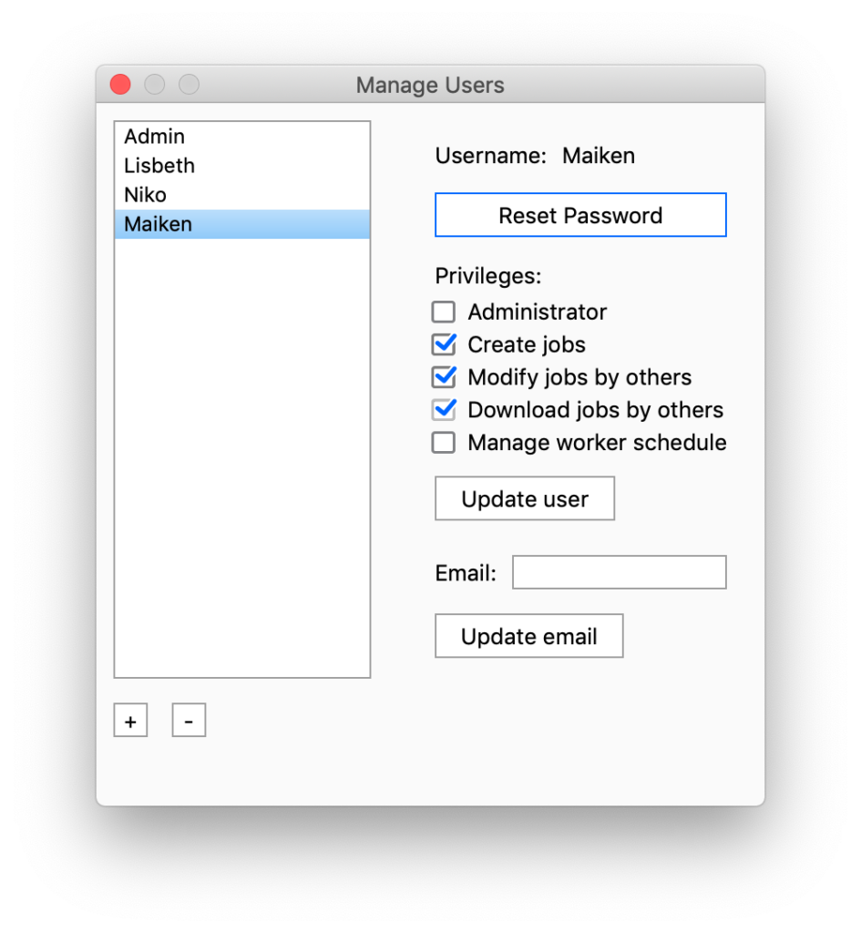 NR manage users