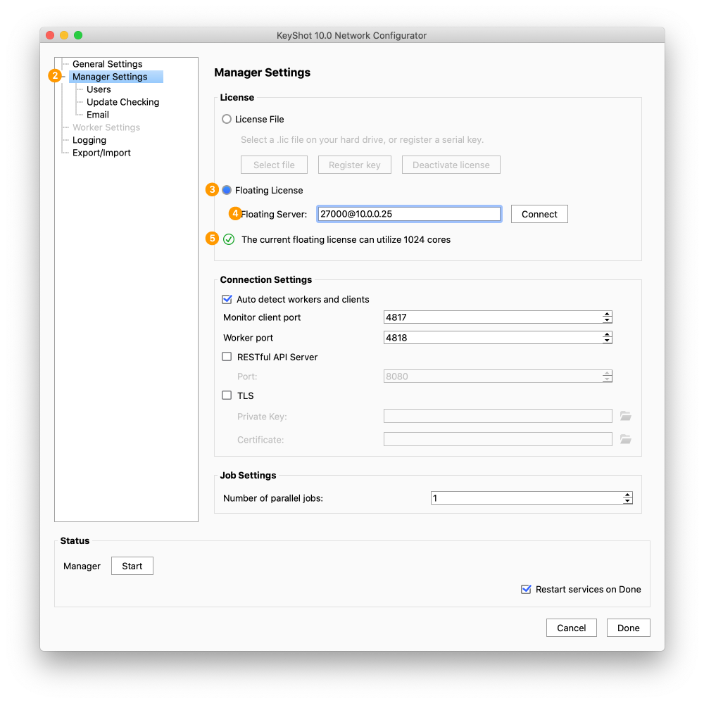NR managersettings floating