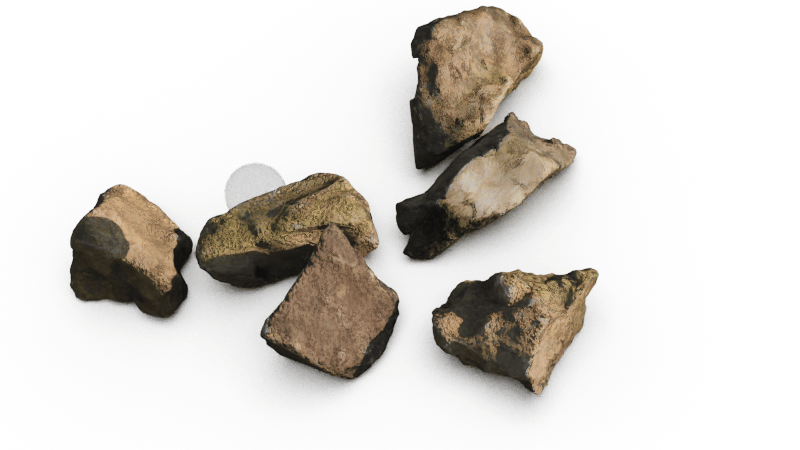 OpenPBR Thinfilm bubble rocks.11