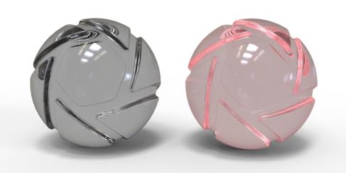 Plastic transparent diffuse transmission