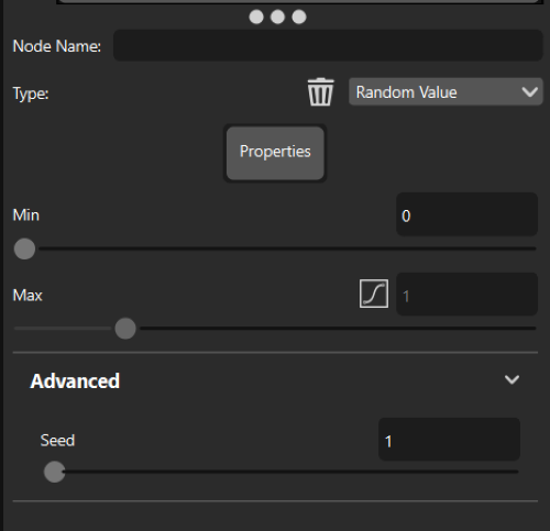 RandomValue Node