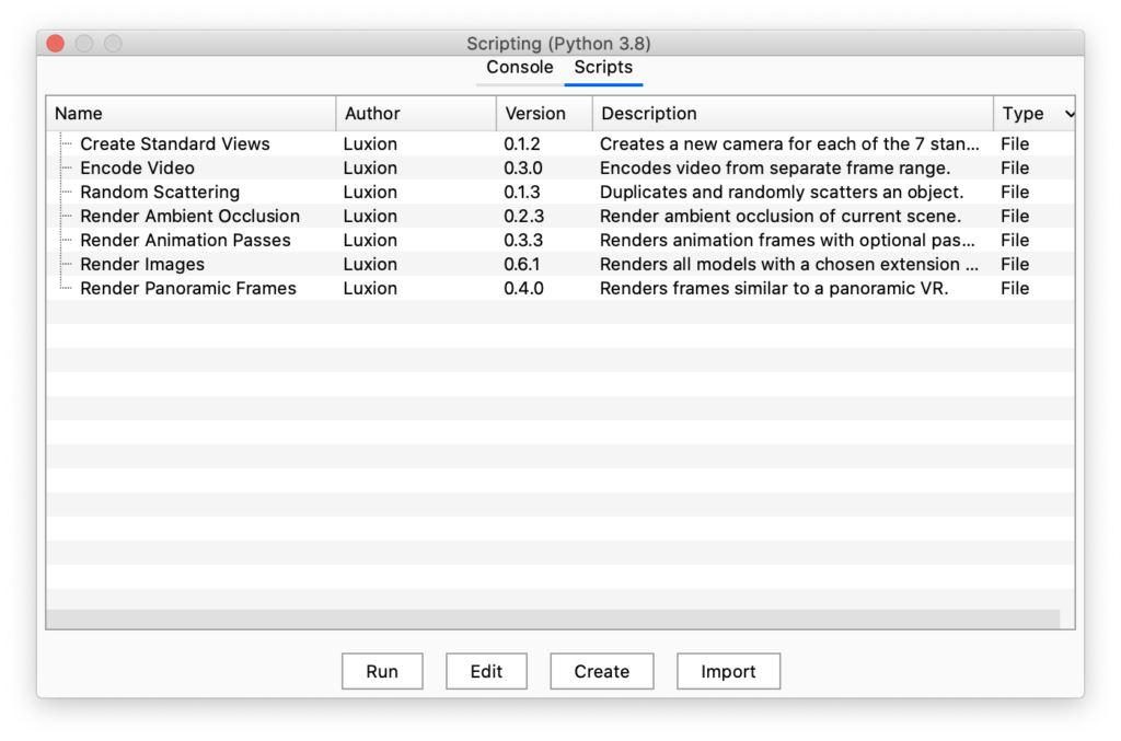Scripting examples