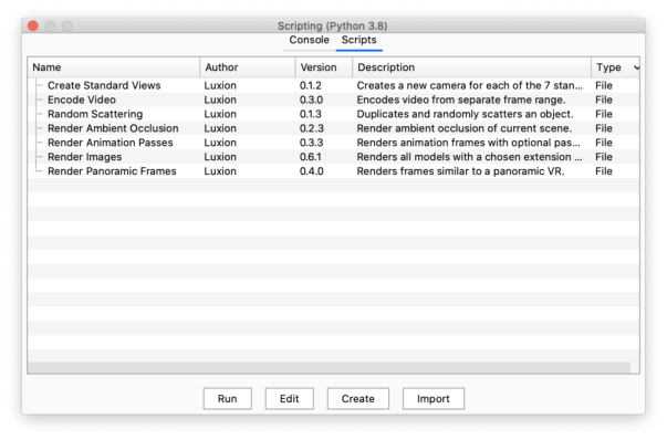Scripting examples