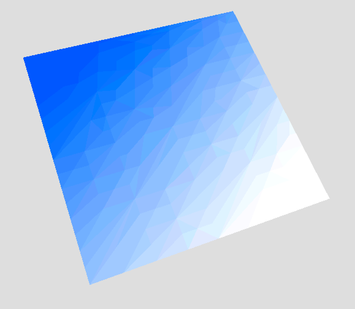 This plane with a gradient texture has been exported to STL using Normal subdivision (right side) and Adaptive subdivision (left), both with a polycount limit of 800.
