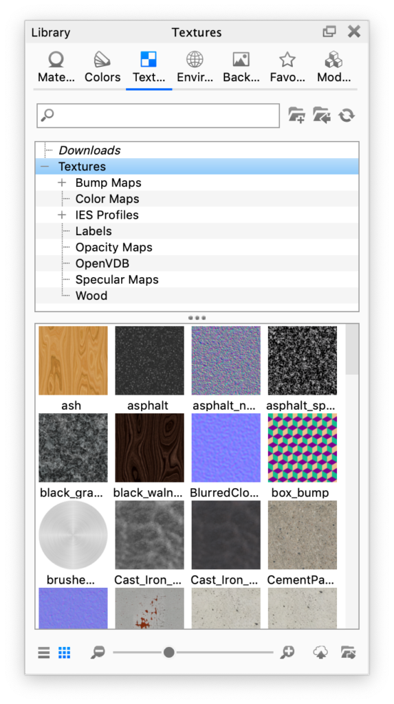 Texture library