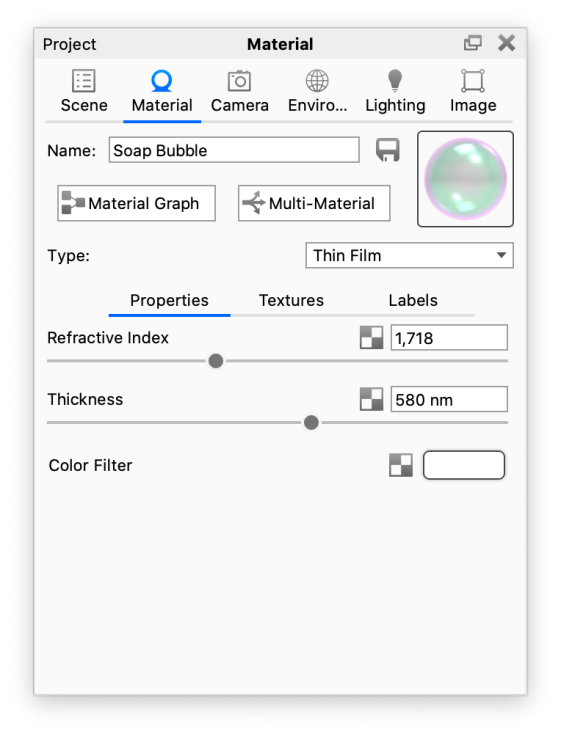 Thin film material