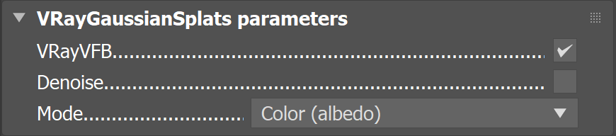 Max2026_VRay7.3_VRayGaussianSplats_Parameters.png