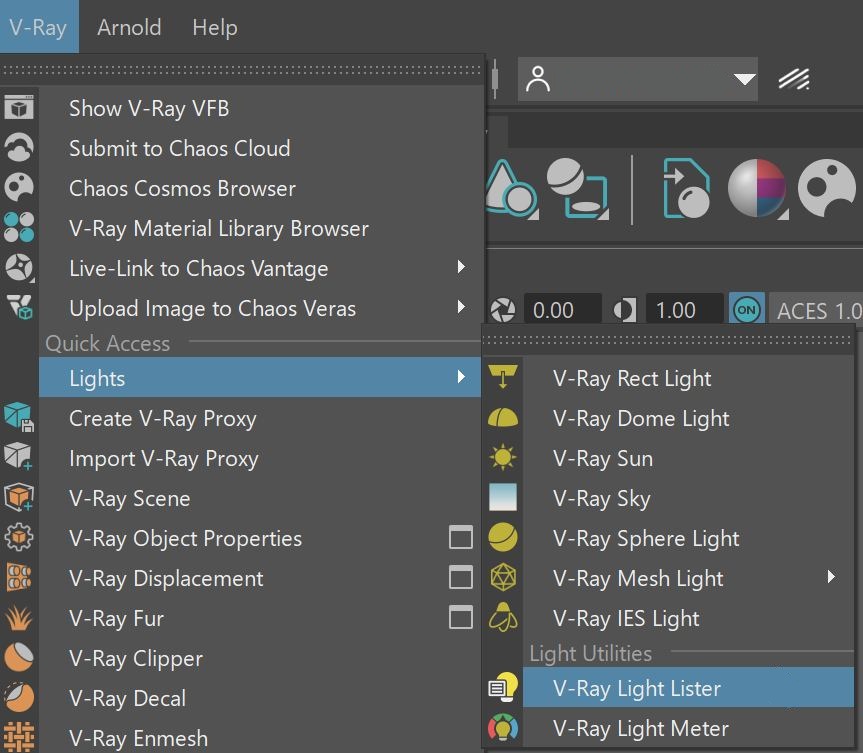 VMAYA_LightLister_UI_VRayMenu.jpg
