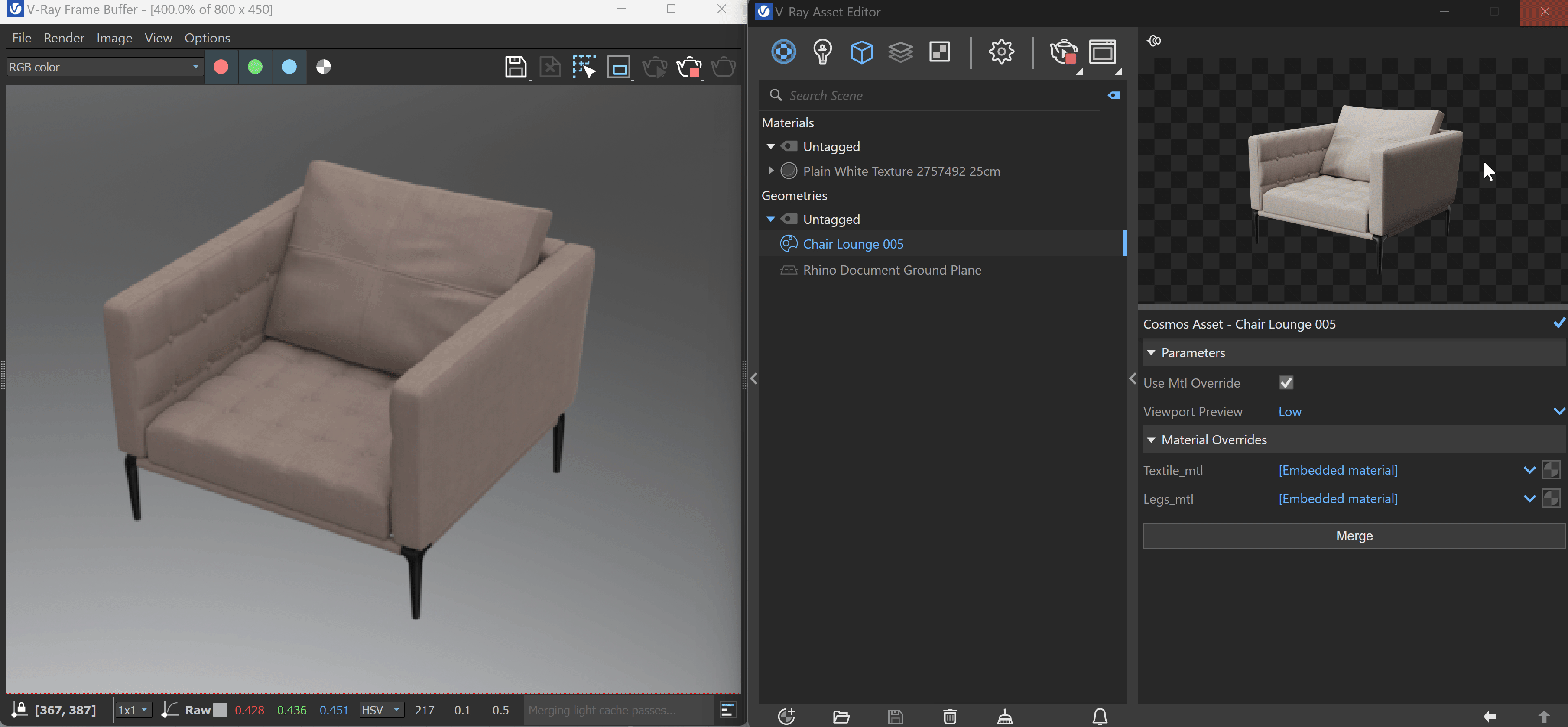 Rhino8_VRay7.4.2_Cosmos_MaterialOverrides.gif