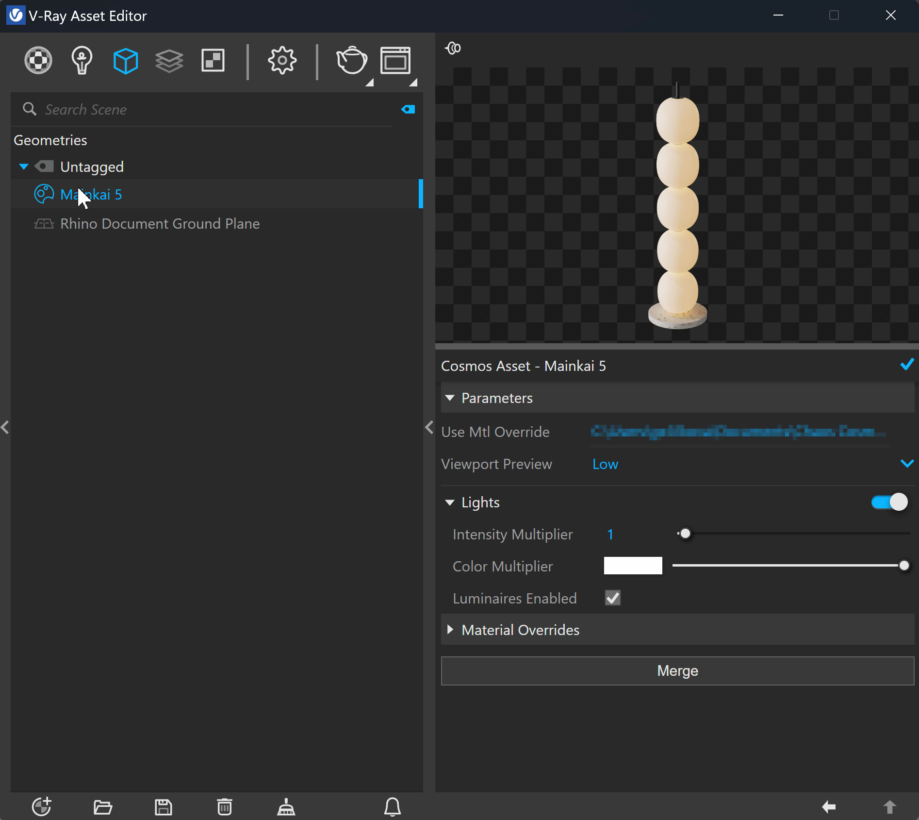 Rhino8_VRay7.4.2_Cosmos_MergeWorkflow.gif